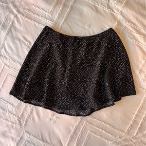 American Eagle Outfitters Black and White Polka Dot Skater Skirt